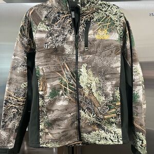 Mossy Oak Brown/CamoFleece-Lined Jacket with Olive Trim